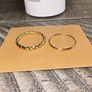 Gold Ring Set Of 2